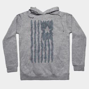 America Feather Flag Hoodie